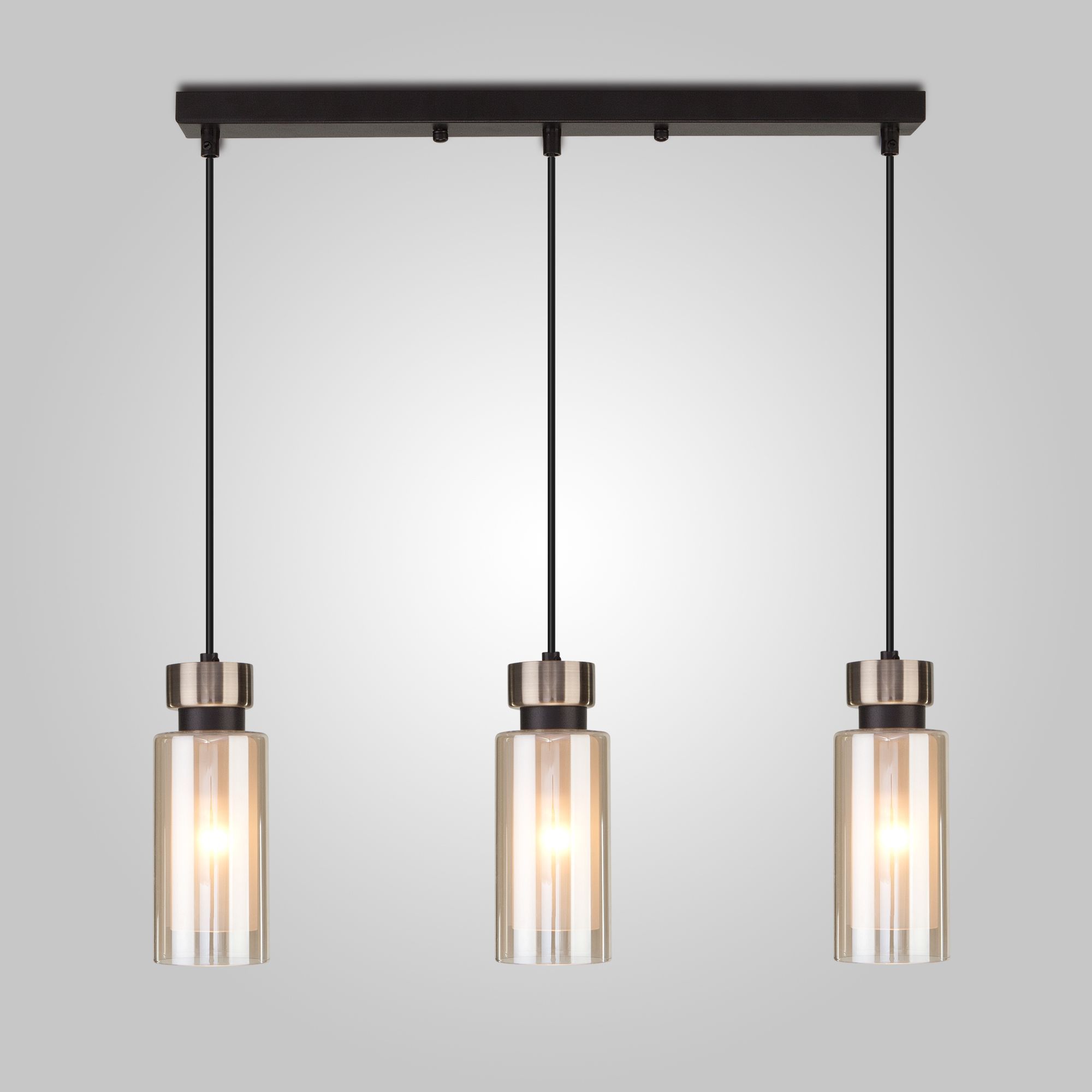 Подвесной светильник Amado из металла и стекла