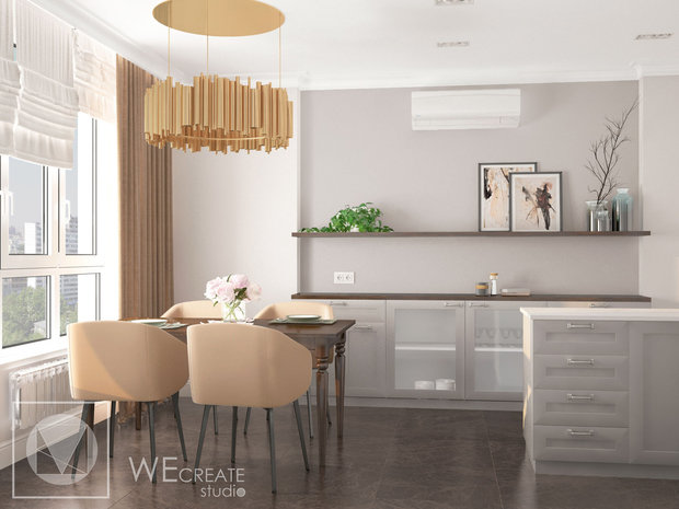 Фото из портфолио Квартира с элементами современной классики – фотографии дизайна интерьеров на INMYROOM