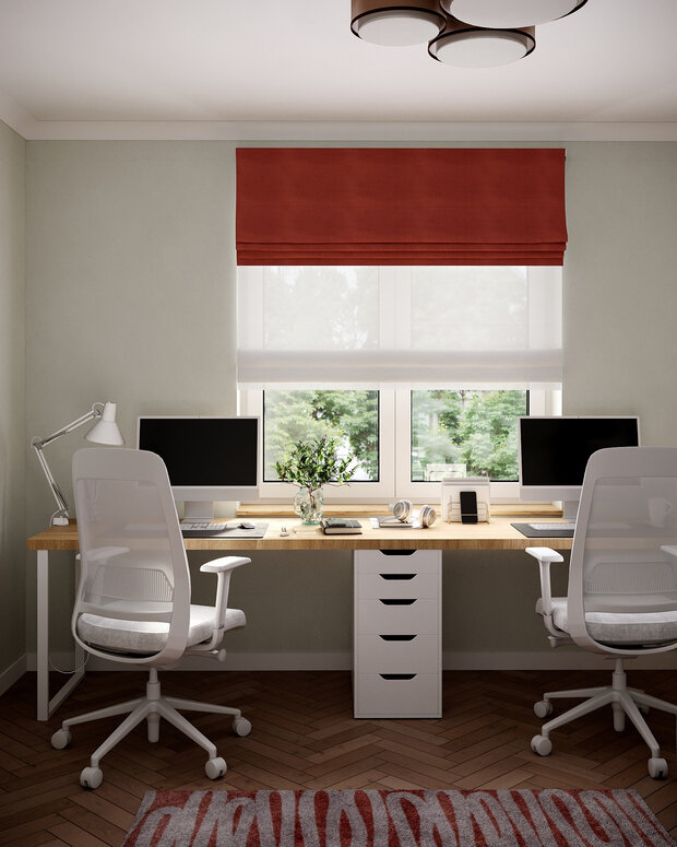 Фотография: Кабинет в стиле Современный, Скандинавский, Проект дня, Москва, Ирина Собыленская, Хрущевка, Кирпичный дом, 2 комнаты, до 40 метров, современный с элементами лофта и эко – фото на INMYROOM