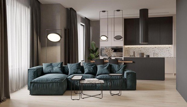 Фото из портфолио Графит – фотографии дизайна интерьеров на INMYROOM