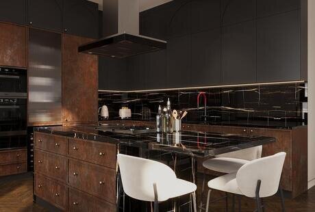 Дизайн-проект квартиры в ЖК «Полянка/44» в стиле эклектика