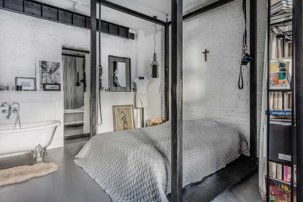 Во всех помещениях предусмотрена открытая подсветка в стиле лофт.