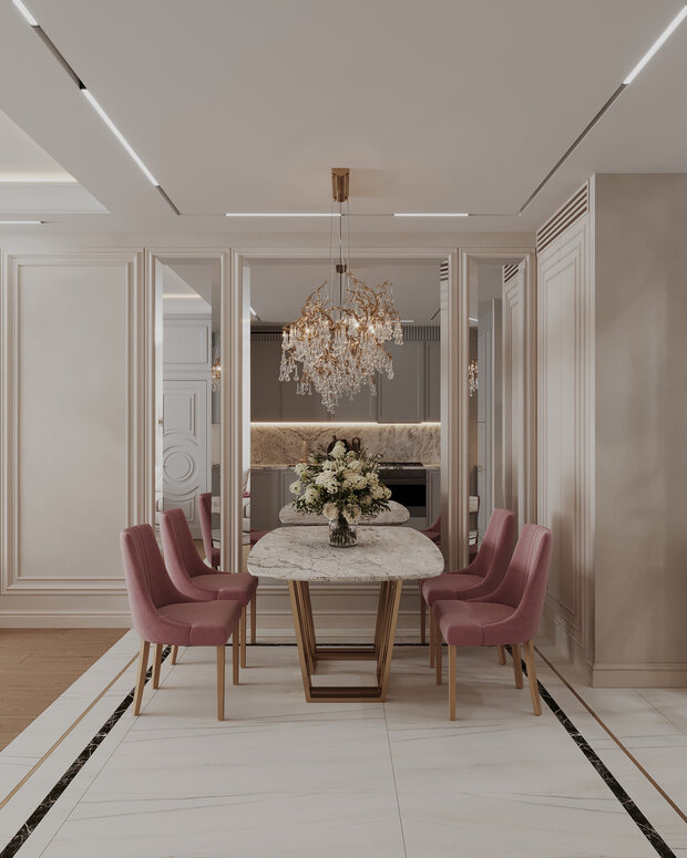 Фото из портфолио Дизайн интерьера дома в ЖК «Manhattan (Манхэттен)» в стиле современная классика – фотографии дизайна интерьеров на INMYROOM