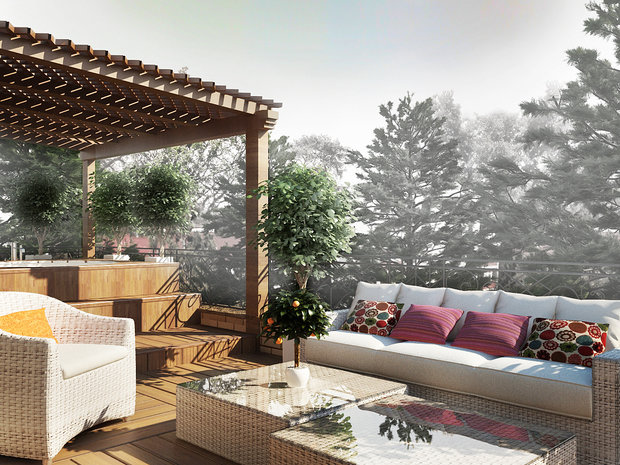 Фото из портфолио Частные апартаменты с террасой – фотографии дизайна интерьеров на INMYROOM