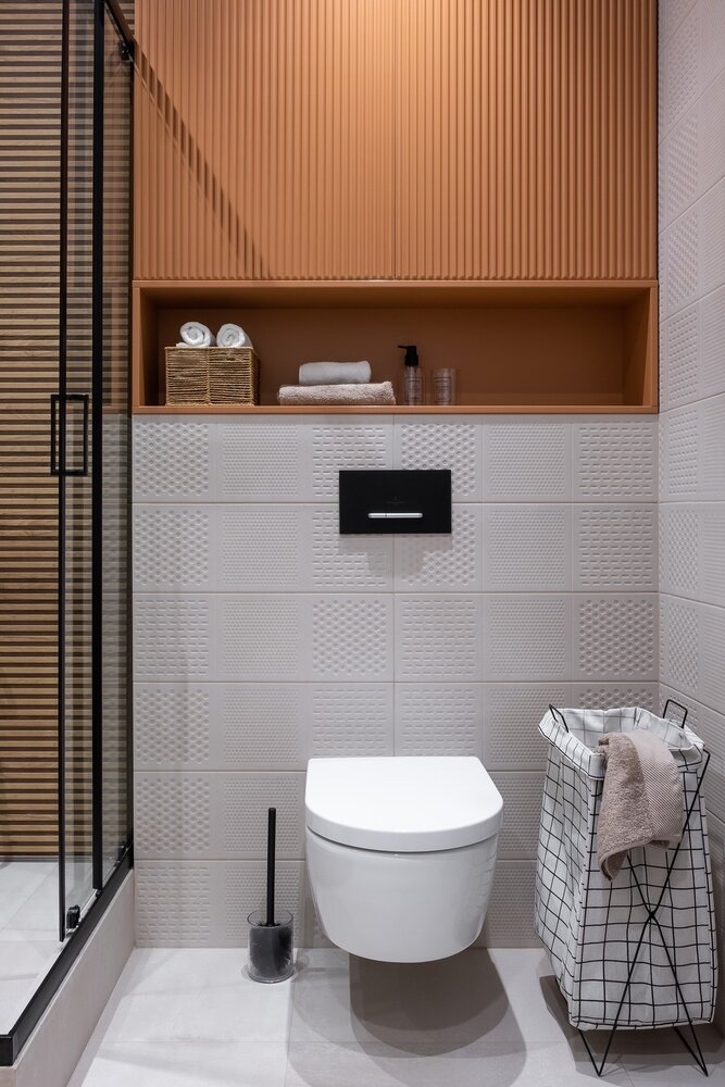 Фотография: Ванная в стиле Современный, Квартира, Проект недели, Ростов-на-Дону, 4 и больше, Более 90 метров, Монолитно-кирпичный, Koko design – фото на INMYROOM Фотография: Ванная в стиле Современный, Квартира, Проект недели, Ростов-на-Дону, 4 и больше, Более 90 метров, Монолитно-кирпичный, Koko design – фото на INMYROOM