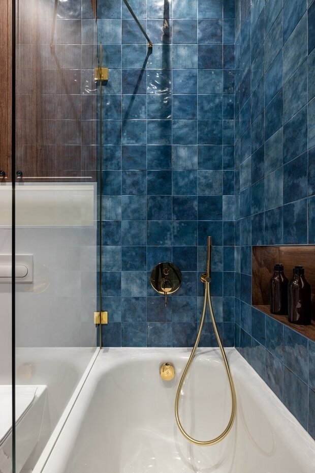 Фотография: Ванная в стиле Современный, Квартира, Студия, Проект дня, Москва, до 40 метров, Sloyarch – фото на INMYROOM