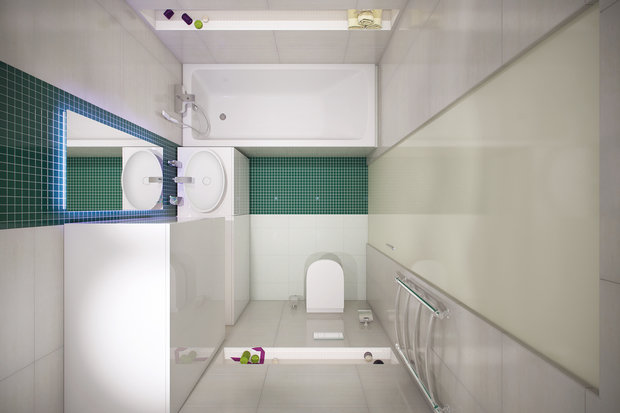 Фотография: Ванная в стиле Современный, Квартира, Проект недели – фото на InMyRoom.ru