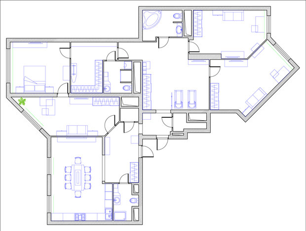 Фото из портфолио Квартира в стиле хай-тек – фотографии дизайна интерьеров на INMYROOM