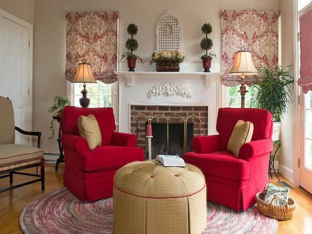 Фотография: Гостиная в стиле Прованс и Кантри, Декор интерьера, Интерьер комнат, Мебель и свет – фото на INMYROOM