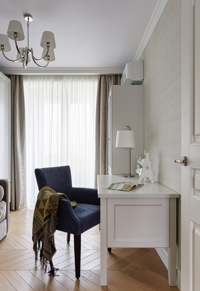 Фотография: Кабинет в стиле Классический, Современный, Квартира, Проект недели, Москва, 3 комнаты, 60-90 метров, Елена Бодрова – фото на INMYROOM Фотография: Кабинет в стиле Классический, Современный, Квартира, Проект недели, Москва, 3 комнаты, 60-90 метров, Елена Бодрова – фото на INMYROOM