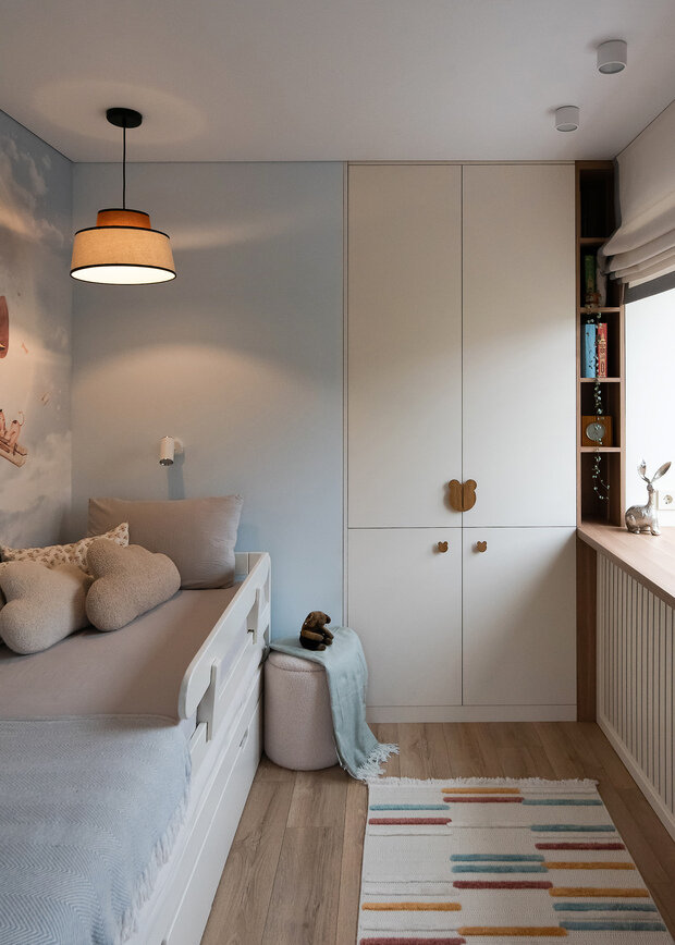 Фотография: Детская в стиле Современный, Малогабаритная квартира, Квартира, Проект дня, Беларусь, Минск, Хрущевка, 2 комнаты, 40-60 метров, Ирина Первушина – фото на INMYROOM