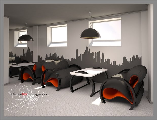Фото из портфолио Кафе-бар "ВИРАЖ" – фотографии дизайна интерьеров на INMYROOM
