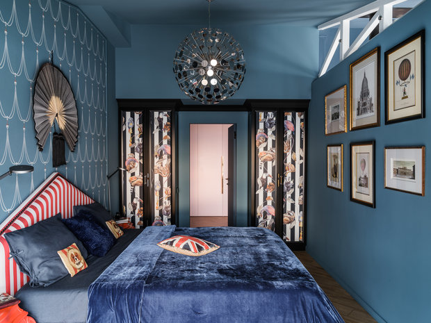 Фотография: Спальня в стиле Эклектика, Квартира, Проект недели, Краснодар, 3 комнаты, Более 90 метров, Aldo&Aldo, Ярослав Алдошин, Елена Алдошина – фото на INMYROOM