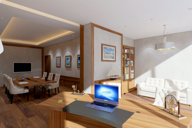 Фото из портфолио Офис. Кабинет Руководителя – фотографии дизайна интерьеров на INMYROOM