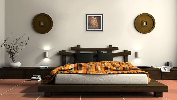 Фотография: Спальня в стиле Восточный, Квартира, Дома и квартиры – фото на INMYROOM