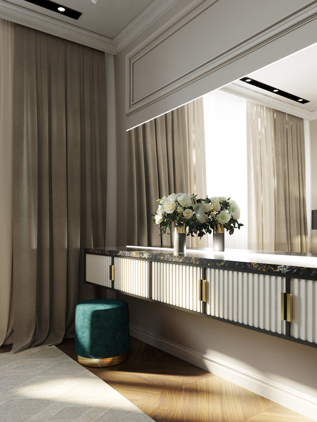 Фото из портфолио Квартира в ЖК О7 – фотографии дизайна интерьеров на INMYROOM