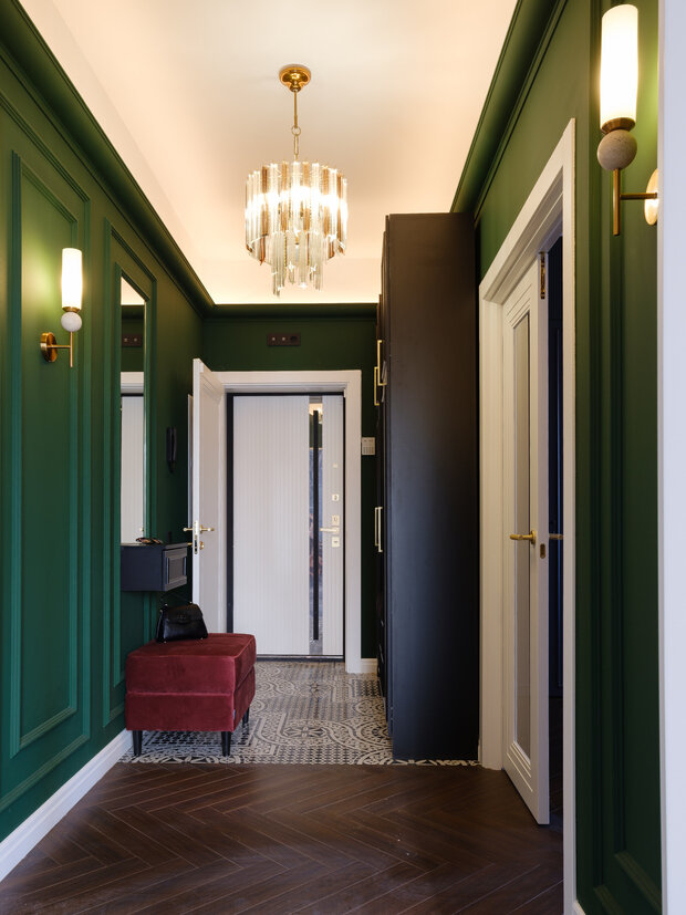 Фотография: Прихожая в стиле Современный, Квартира, Проект дня, Сталинка, Кирпичный дом, 4 и больше, 60-90 метров, Санкт-Петербруг – фото на INMYROOM