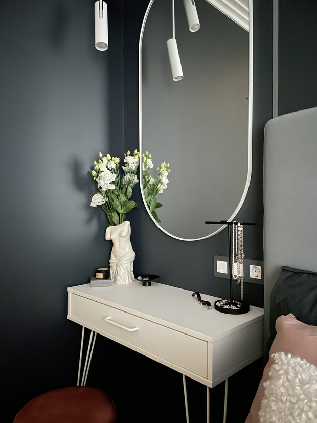 Фото из портфолио Спальня в черничном цвете – фотографии дизайна интерьеров на INMYROOM