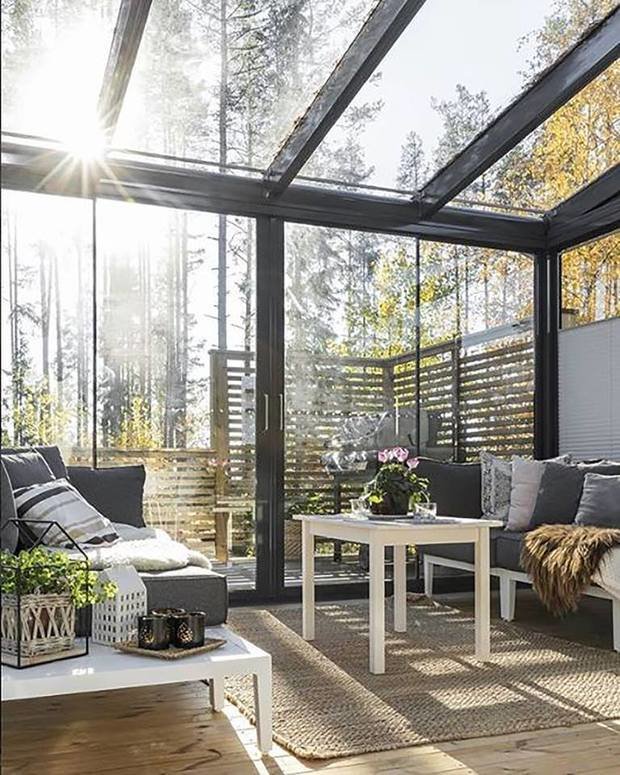 Фото из портфолио Терраса из алюминия и стекла – фотографии дизайна интерьеров на INMYROOM