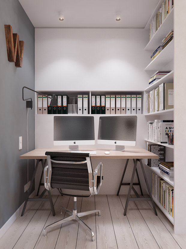 Фото из портфолио Квартира в стиле Mid-century modern от INT2 – фотографии дизайна интерьеров на INMYROOM