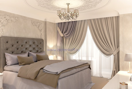 Москва. Дизайн проект спальни от Батенькофф