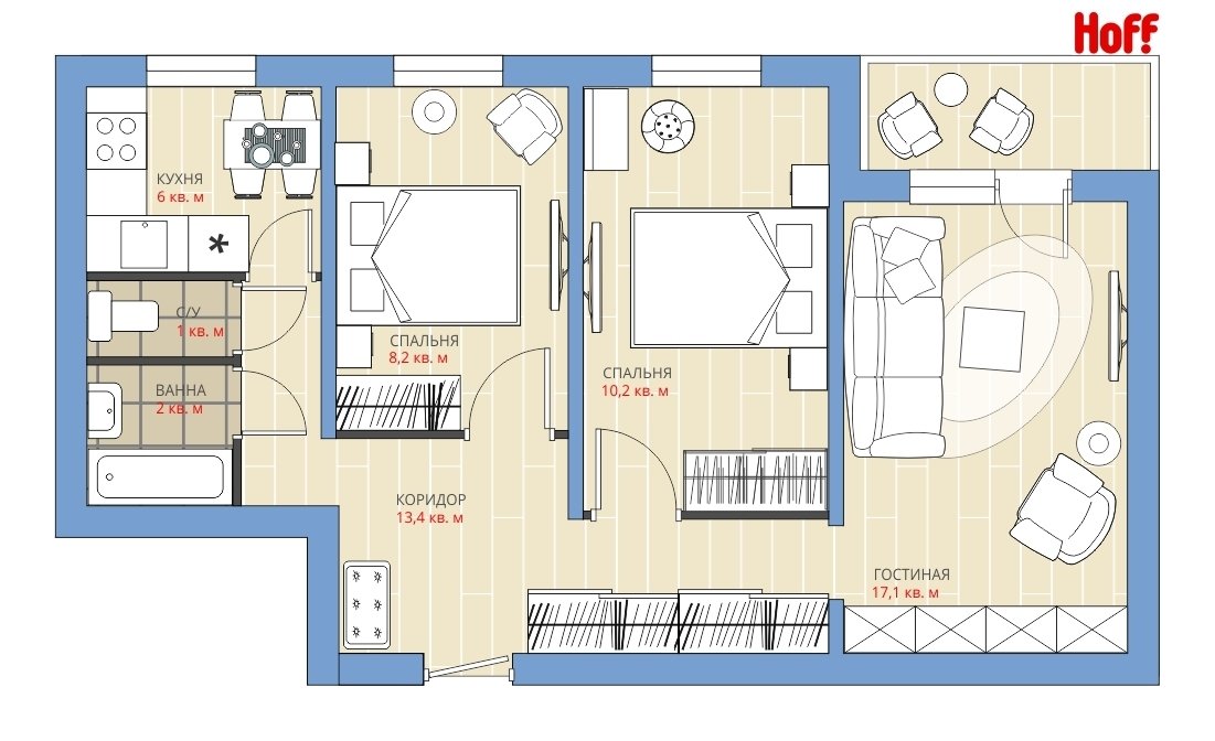 Фотография: в стиле , Квартира, Планировки, HOFF, Перепланировка, HOFF, II-49, Анастасия Киселева, Панельный дом, 3 комнаты, 60-90 метров – фото на INMYROOM Фотография: в стиле , Квартира, Планировки, HOFF, Перепланировка, HOFF, II-49, Анастасия Киселева, Панельный дом, 3 комнаты, 60-90 метров – фото на INMYROOM