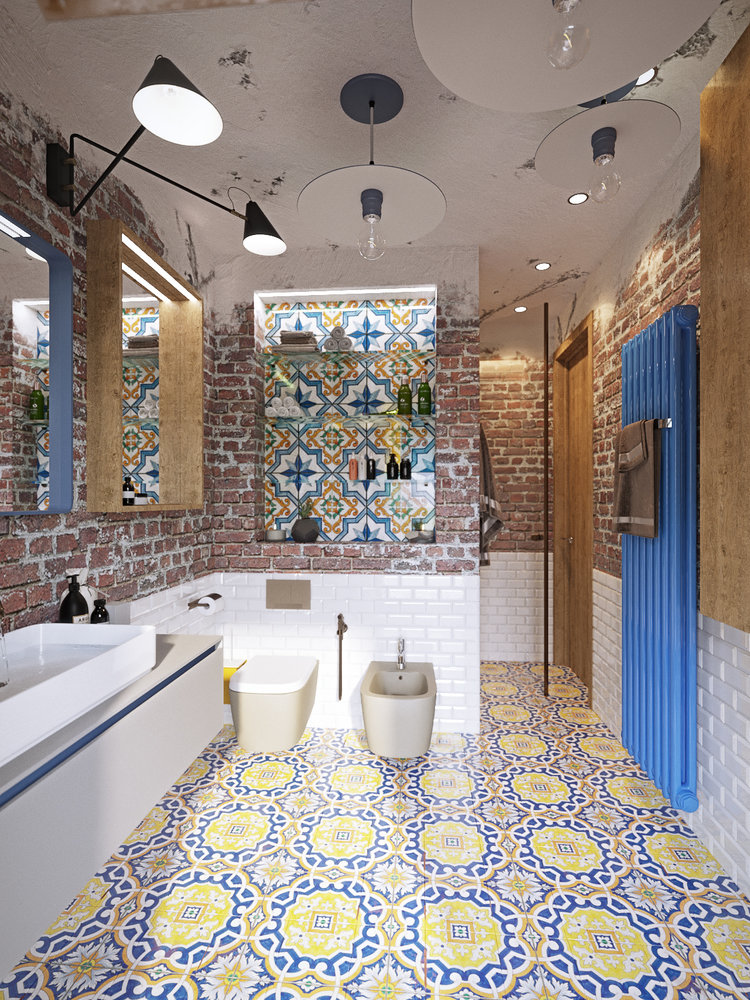 Фотография: Ванная в стиле Лофт, Эклектика, Проект недели, Подмосковье, Таунхаус, Дарья Василькова – фото на INMYROOM Фотография: Ванная в стиле Лофт, Эклектика, Проект недели, Подмосковье, Таунхаус, Дарья Василькова – фото на INMYROOM