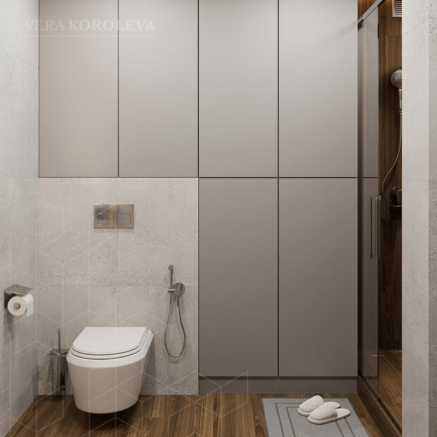 Фото из портфолио Лавандовая дымка: красивая и функциональная двушка 47 кв.м – фотографии дизайна интерьеров на INMYROOM