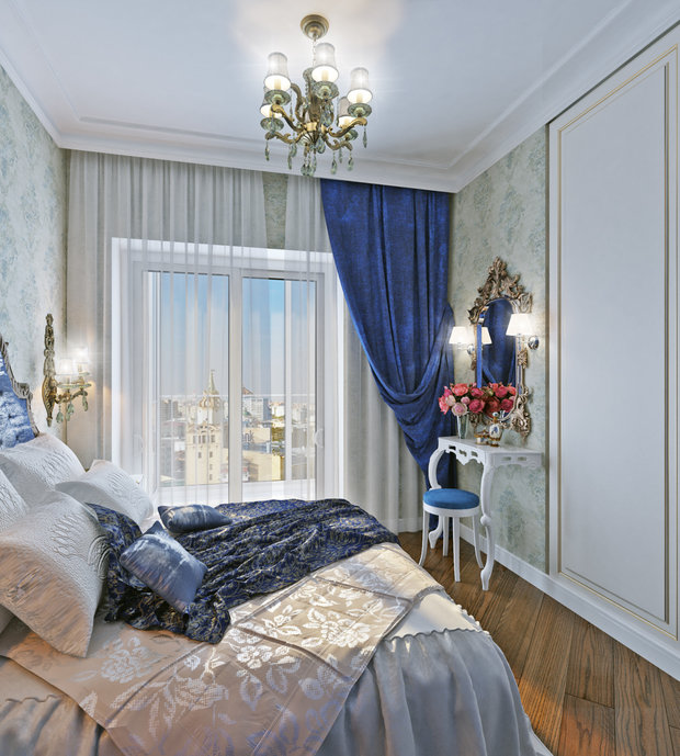 Фото из портфолио Классика с синими акцентами – фотографии дизайна интерьеров на INMYROOM