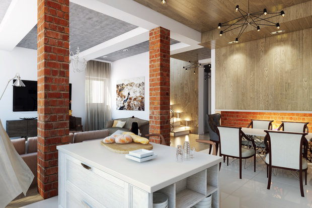 Фото из портфолио Тот самый лофтхаус  – фотографии дизайна интерьеров на INMYROOM