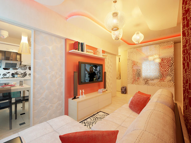 Фото из портфолио яркая квартира Дины на сиреневом бульваре – фотографии дизайна интерьеров на INMYROOM