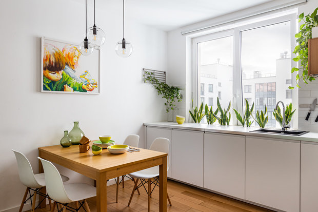 Фотография: Кухня и столовая в стиле Скандинавский, Современный, Квартира, Проект недели, Санкт-Петербург, 1 комната, 40-60 метров, Антон Бипиташ – фото на INMYROOM