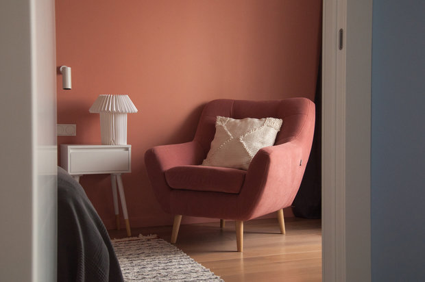 Фотография: Спальня в стиле Современный, Минимализм, Квартира, Проект недели, Москва, 2 комнаты, 40-60 метров, Анастасия Хмелевская – фото на INMYROOM