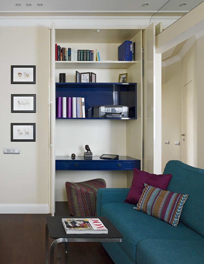 Фотография: Гостиная в стиле Современный, Классический, Восточный, Квартира, Дома и квартиры, Проект недели, Москва, 3 комнаты, 60-90 метров, Марина Пенние, Роман Воронов, Marina Pennie design & art – фото на INMYROOM