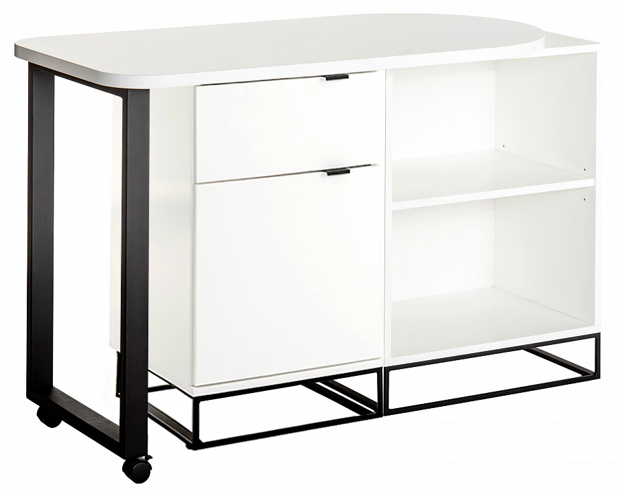 Письменный стол-трансформер City белого цвета