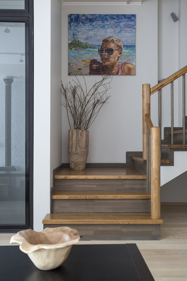 Фотография: Прихожая в стиле Скандинавский, Эклектика, Проект недели, Дом и дача, Московская область, Ирина Лаврентьева, Таунхаус, Анастасия Каменских, Кирпичный дом, 4 и больше, Более 90 метров – фото на INMYROOM