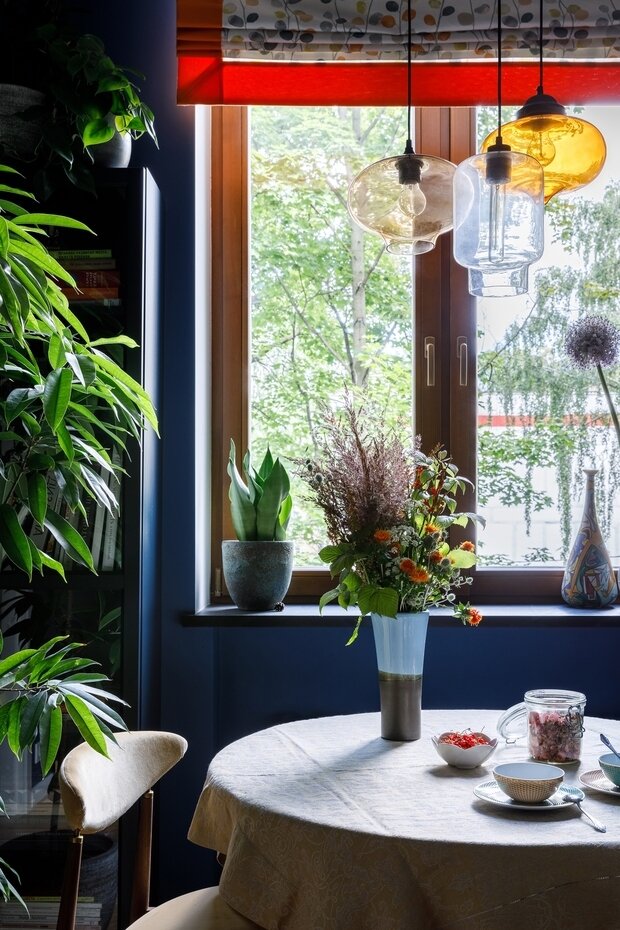 Фотография: Гостиная в стиле Современный, Эклектика, Винтажный, Квартира, Проект недели, Москва, Сталинка, Кирпичный дом, 3 комнаты, 60-90 метров, I-410, Ольга Рюкина – фото на INMYROOM