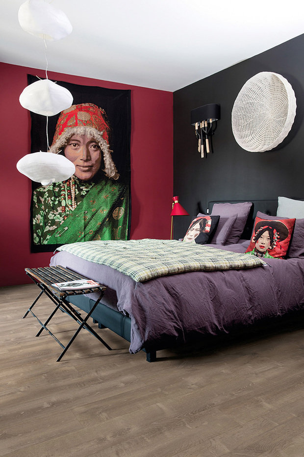 Фотография: Спальня в стиле Восточный, Советы, Ремонт на практике, напольное покрытие, отделка пола, Quick Step, пвх-плитка – фото на INMYROOM