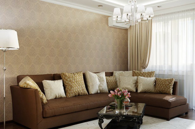 Фото из портфолио Теплый интерьер для гостиной – фотографии дизайна интерьеров на INMYROOM