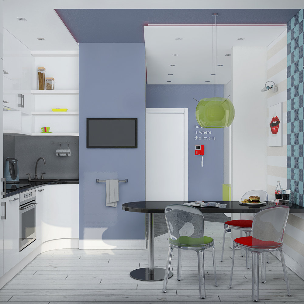 Фото из портфолио Однокомнатная квартира в Москве – фотографии дизайна интерьеров на INMYROOM Фото из портфолио Однокомнатная квартира в Москве – фотографии дизайна интерьеров на INMYROOM