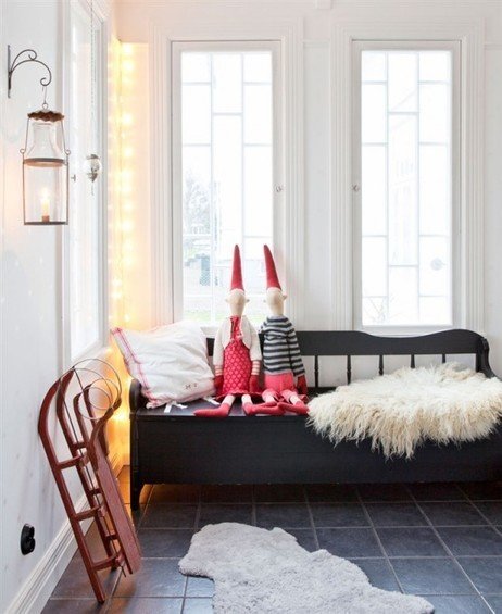 Фотография: Гостиная в стиле Скандинавский, Декор интерьера, Дом, Швеция, Праздник, Дома и квартиры, Новый Год – фото на INMYROOM