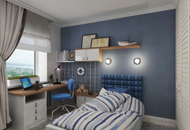 Фото из портфолио 3к.кв. в ЖК "Атлант" (83,2 кв.м) – фотографии дизайна интерьеров на INMYROOM