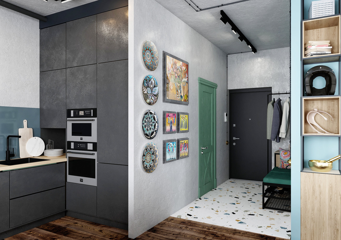 Фото из портфолио 59 м² ЖК Царская площадь – фотографии дизайна интерьеров на INMYROOM Фото из портфолио 59 м² ЖК Царская площадь – фотографии дизайна интерьеров на INMYROOM