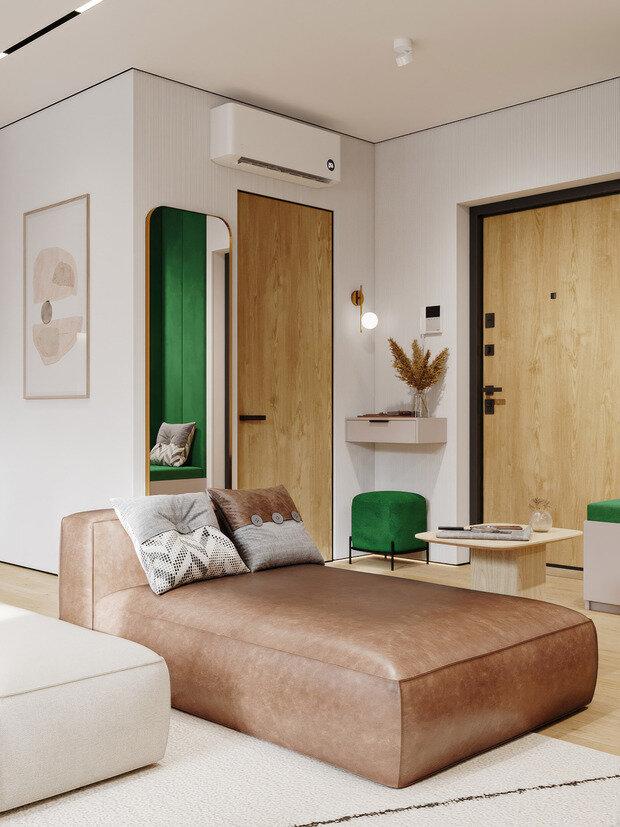 Фотография: Прихожая в стиле Современный, Эклектика, Квартира, Проект дня, Санкт-Петербург, Юлия Чернова, 4 и больше, 60-90 метров – фото на INMYROOM