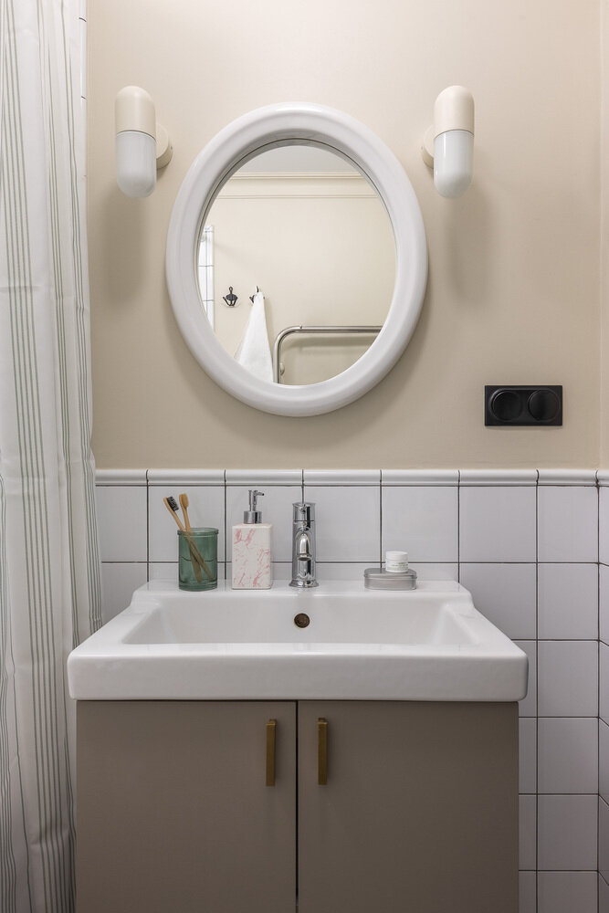 Фотография: Ванная в стиле Скандинавский, Современный, Квартира, Проект недели, Кирпичный дом, 3 комнаты, 60-90 метров, Уфа, Винтажный, Надежда Токарева – фото на INMYROOM Фотография: Ванная в стиле Скандинавский, Современный, Квартира, Проект недели, Кирпичный дом, 3 комнаты, 60-90 метров, Уфа, Винтажный, Надежда Токарева – фото на INMYROOM