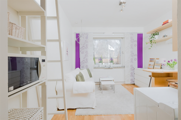 Фотография: Гостиная в стиле Скандинавский, Малогабаритная квартира, Квартира, Дома и квартиры, Проект недели – фото на INMYROOM