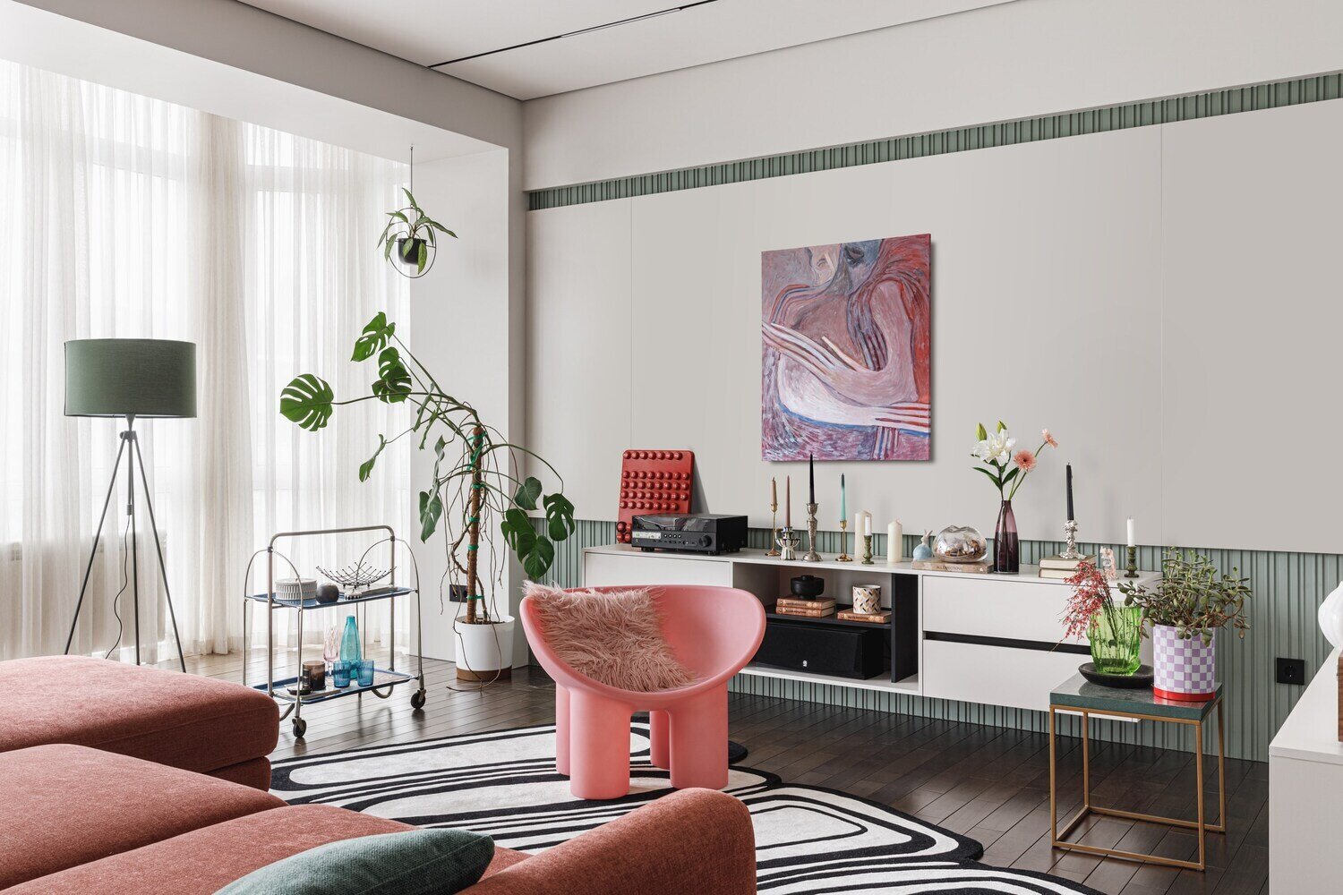 Фотография: Гостиная в стиле Современный, Квартира, Проект дня, Кирпичный дом, 4 и больше, Более 90 метров, Алматы, современный с элементами эклектики, Марина Сапунова, Анара Байшулакова – фото на INMYROOM Фотография: Гостиная в стиле Современный, Квартира, Проект дня, Кирпичный дом, 4 и больше, Более 90 метров, Алматы, современный с элементами эклектики, Марина Сапунова, Анара Байшулакова – фото на INMYROOM