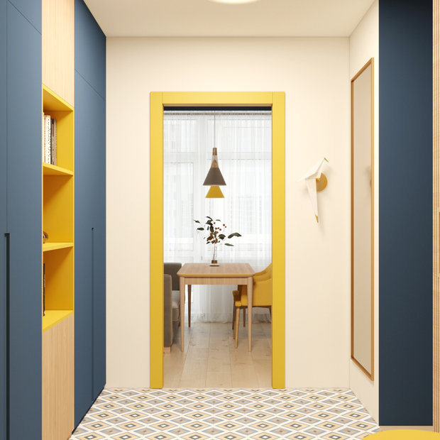 Фото из портфолио Квартира в скандинавском стиле в ЖК Галактика – фотографии дизайна интерьеров на INMYROOM