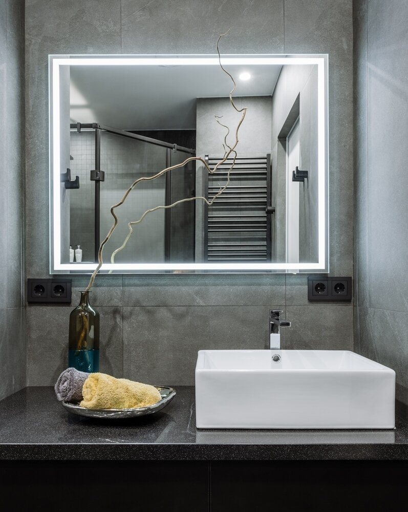 Фотография: Ванная в стиле Современный, Квартира, Проект недели, Москва, Монолитный дом, 2 комнаты, 60-90 метров, Studio DA – фото на INMYROOM Фотография: Ванная в стиле Современный, Квартира, Проект недели, Москва, Монолитный дом, 2 комнаты, 60-90 метров, Studio DA – фото на INMYROOM