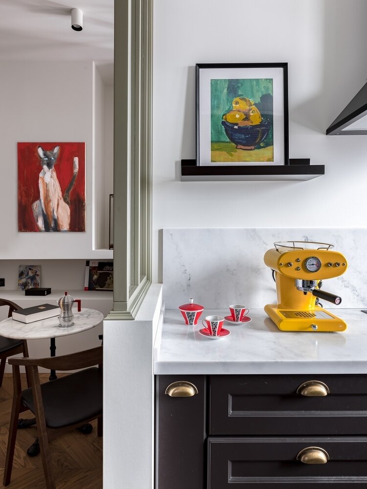 Фотография: Кухня и столовая в стиле Современный, Квартира, Проект недели, Самара, 2 комнаты, 40-60 метров, Virstak design – фото на INMYROOM Фотография: Кухня и столовая в стиле Современный, Квартира, Проект недели, Самара, 2 комнаты, 40-60 метров, Virstak design – фото на INMYROOM